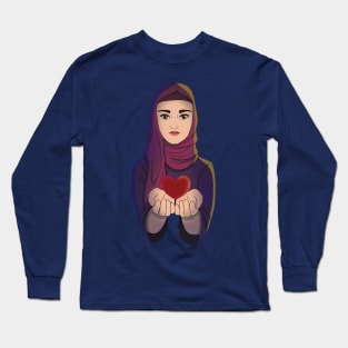 We All Have a Heart - Muslim Long Sleeve T-Shirt